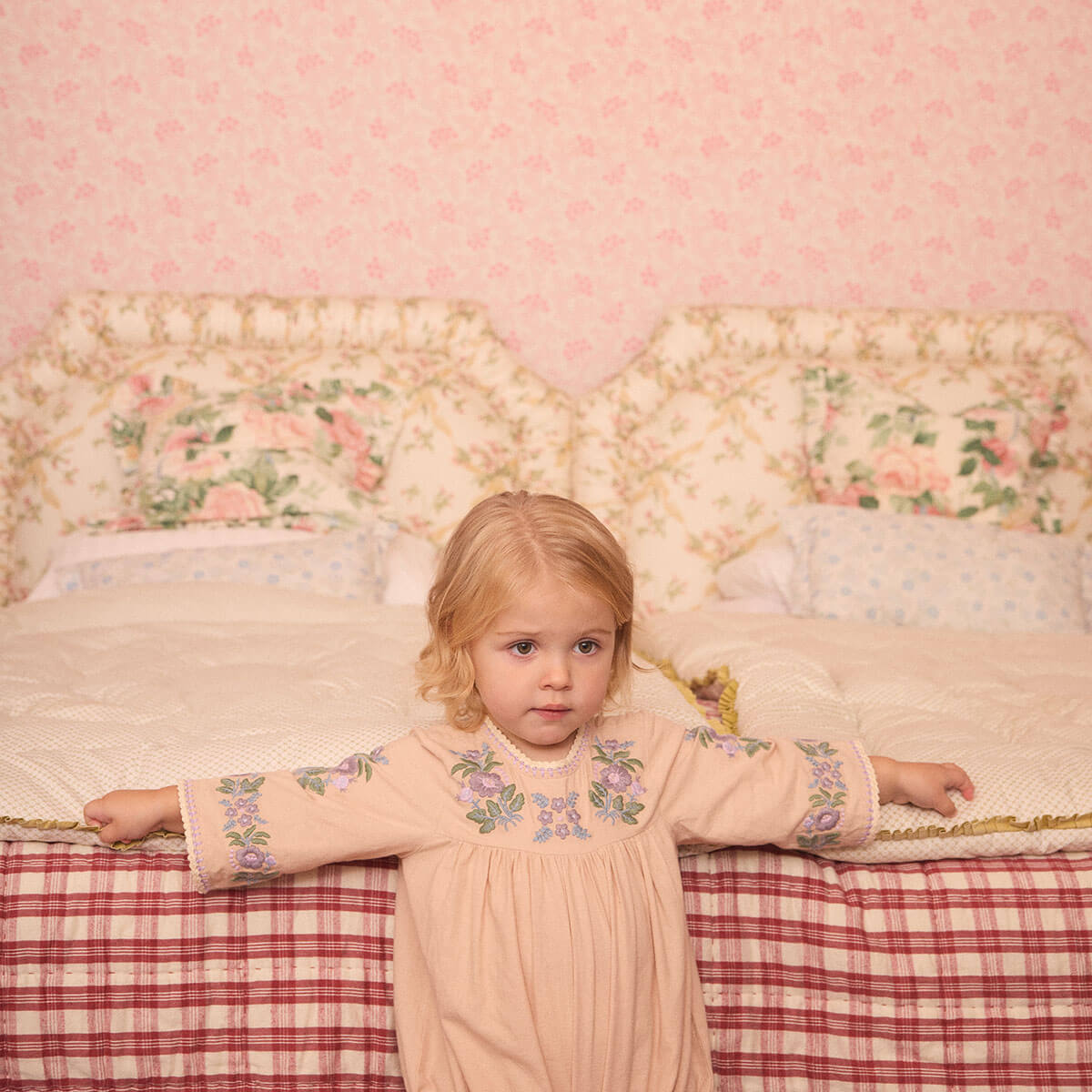 Baby Stevie Romper in Dried Rose by Apolina