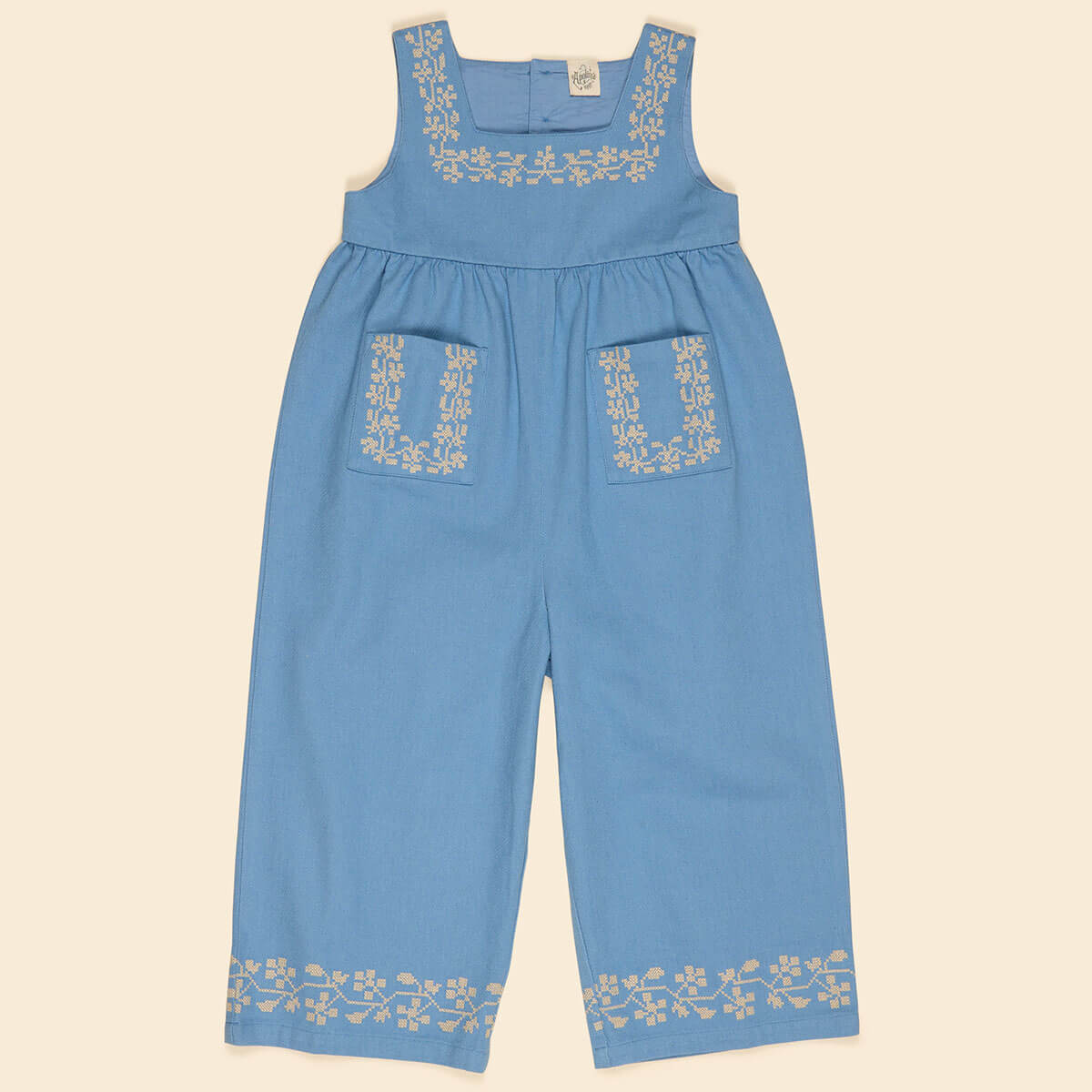 Bella Dungaree in Book Blue by Apolina