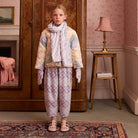 Cara Curve Jersey Trouser in Icelandic Poppy Jacquard by Apolina