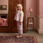 Cara Curve Jersey Trouser in Icelandic Poppy Jacquard by Apolina