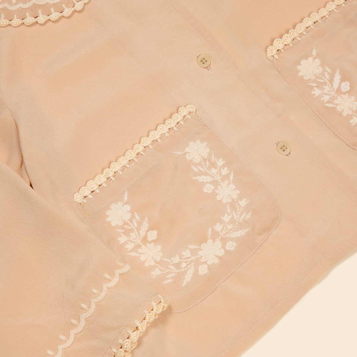 Clara Silk Blouse in Dried Rose by Apolina