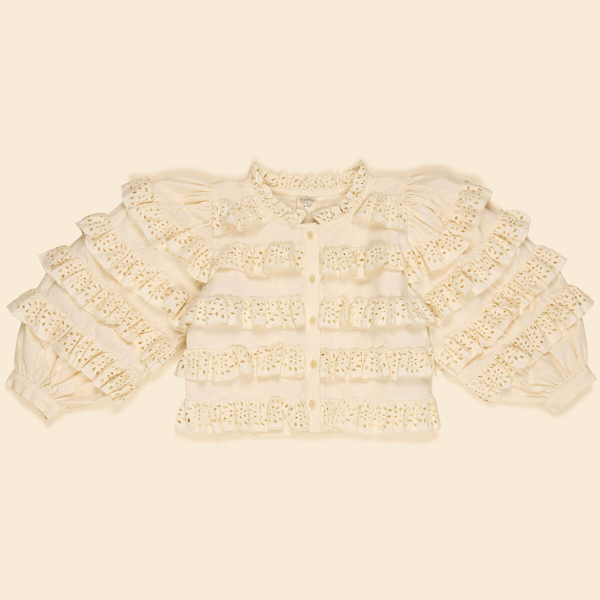 Fira Blouse in Milk-Cream by Apolina