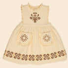 Ida Quilted Dress in Cream by Apolina