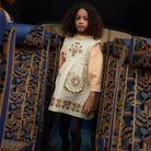 Ida Quilted Dress in Cream by Apolina