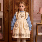 Ida Quilted Dress in Cream by Apolina