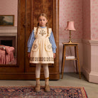 Ida Quilted Dress in Cream by Apolina