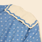 Maggie Sailor Blouse in Mountain Calico Blue by Apolina