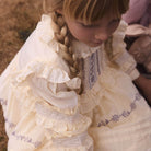 Marella Soft Organdie Dress in Cream by Apolina