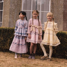 Marella Soft Organdie Dress in Cream by Apolina
