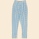 Sandy Slim Jersey Pant in Nordic Floral Jacquard by Apolina