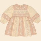 Wilma Dress in Dried Rose/Cream by Apolina