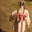 Wilma Dress in Dried Rose/Cream by Apolina