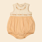 Clara Baby Bubble Romper in Cream / Peach Yoghurt by Apolina