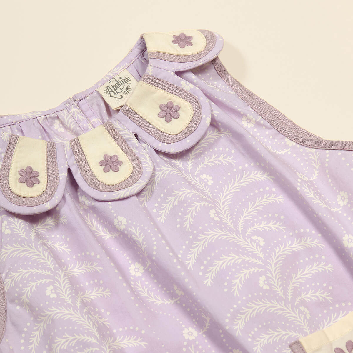 Flora Baby Bubble Romper in Wallflower by Apolina – Junior Edition