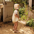 Stevie Baby Bubble Romper in Cream by Apolina