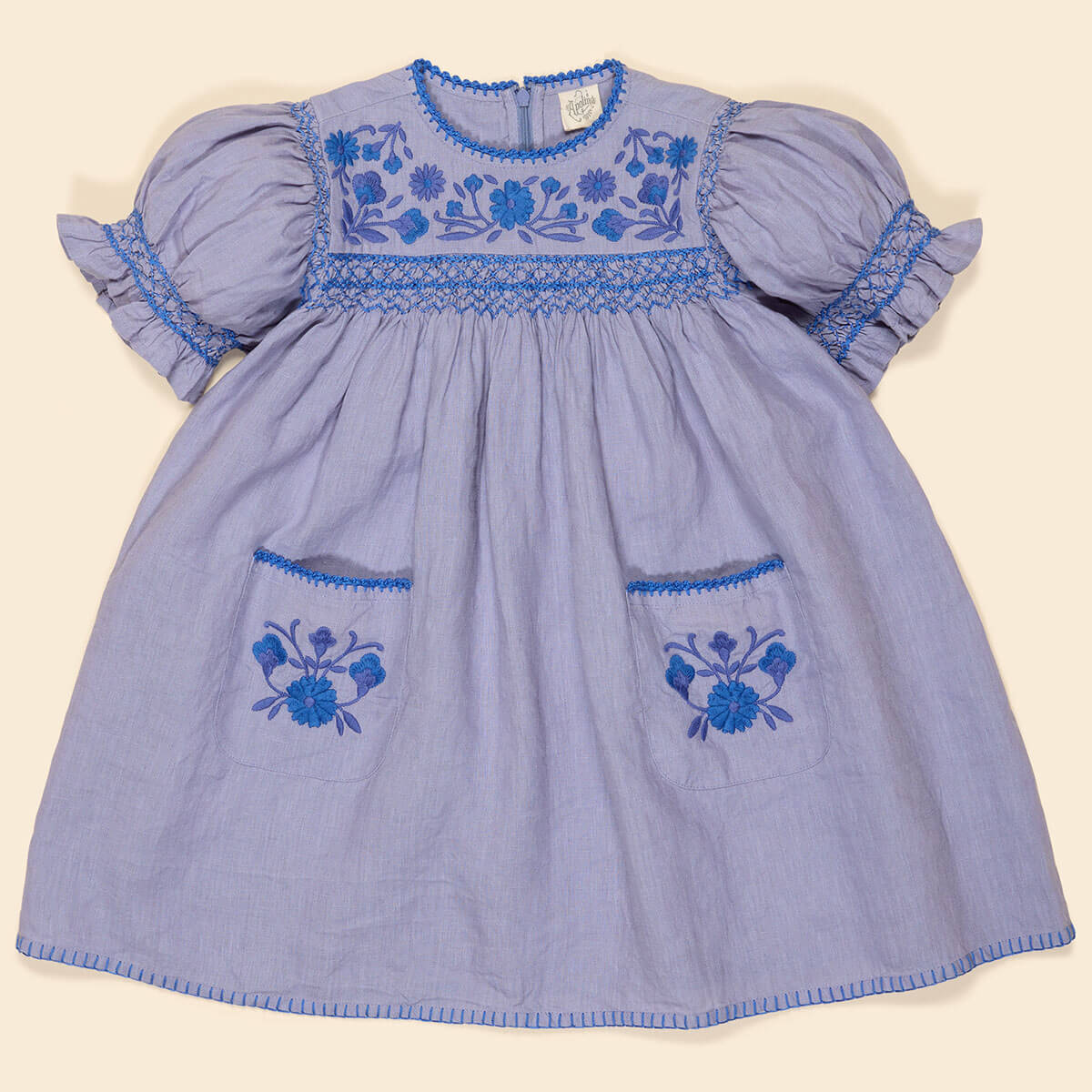 Dora Dress in Blue / Lilac by Apolina – Junior Edition