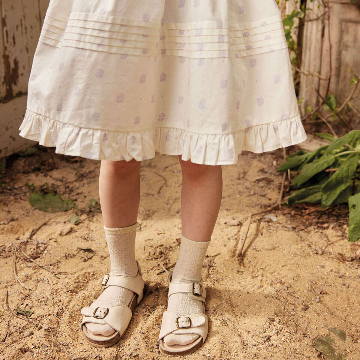 Margarette Dress in Studio Calico Cream by Apolina