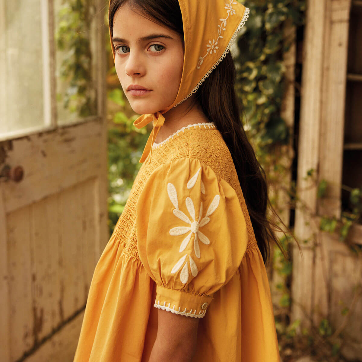 Noemie Dress in Tangerine by Apolina
