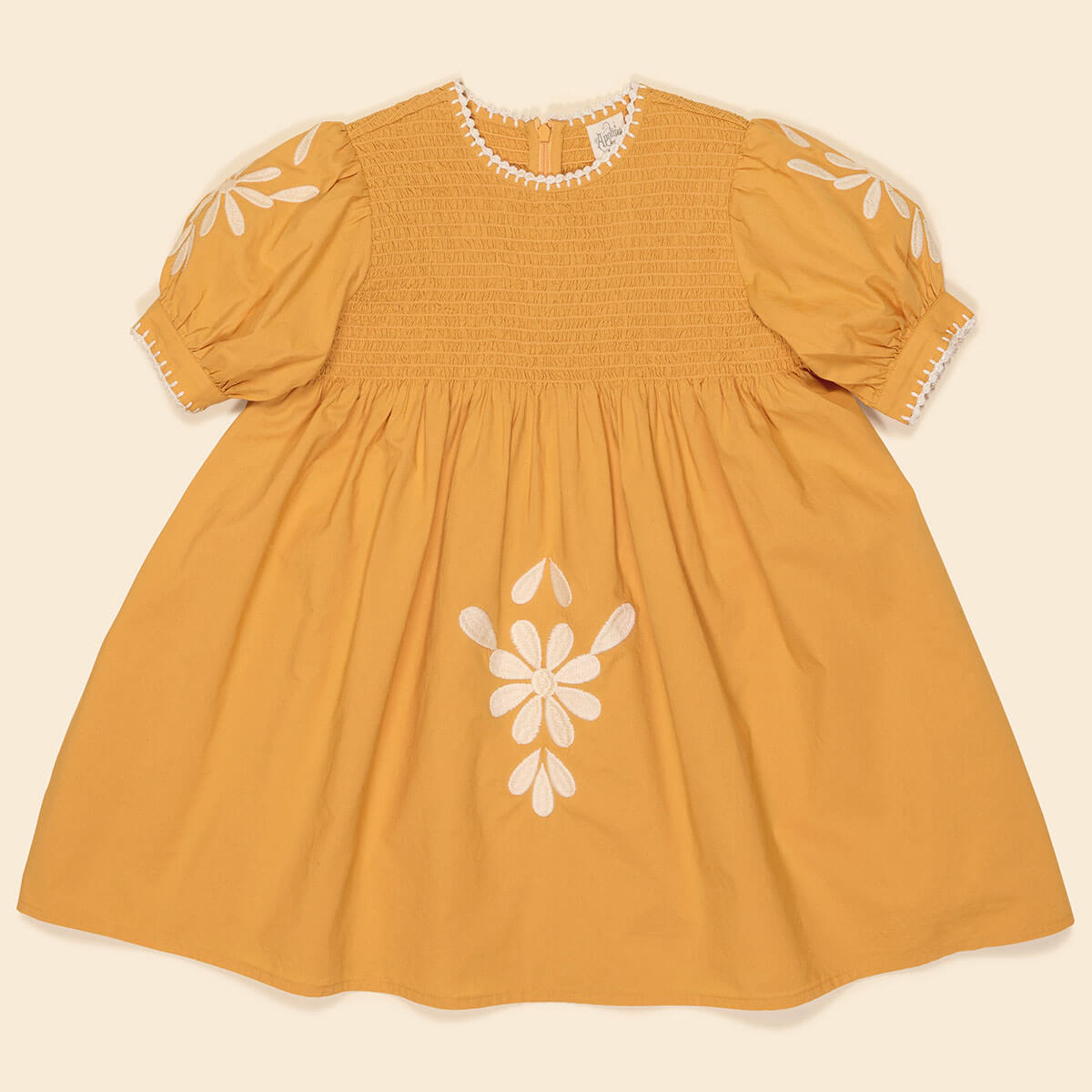 Noemie Dress in Tangerine by Apolina