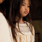 Patsy Ribbons Dress in Cream by Apolina