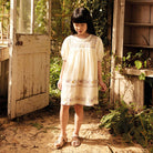 Patsy Ribbons Dress in Cream by Apolina