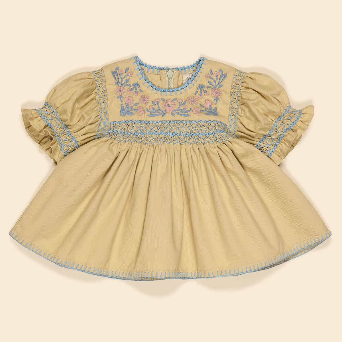 Dora Baby Blouse in Cloud by Apolina – Junior Edition