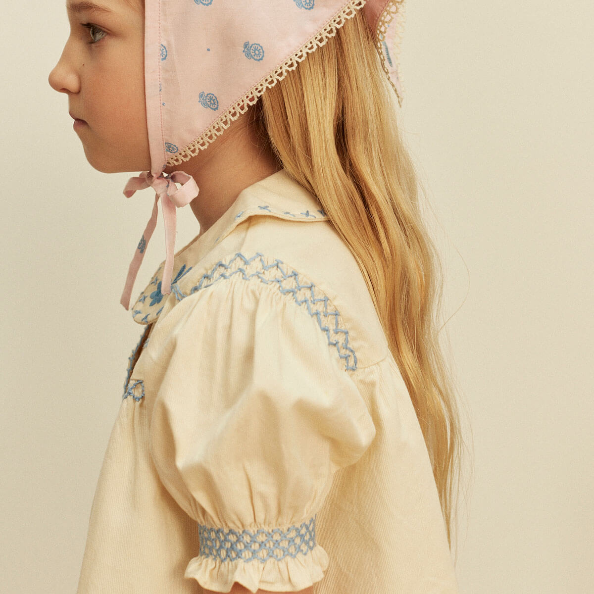 Heidi Blouse in Cream by Apolina – Junior Edition