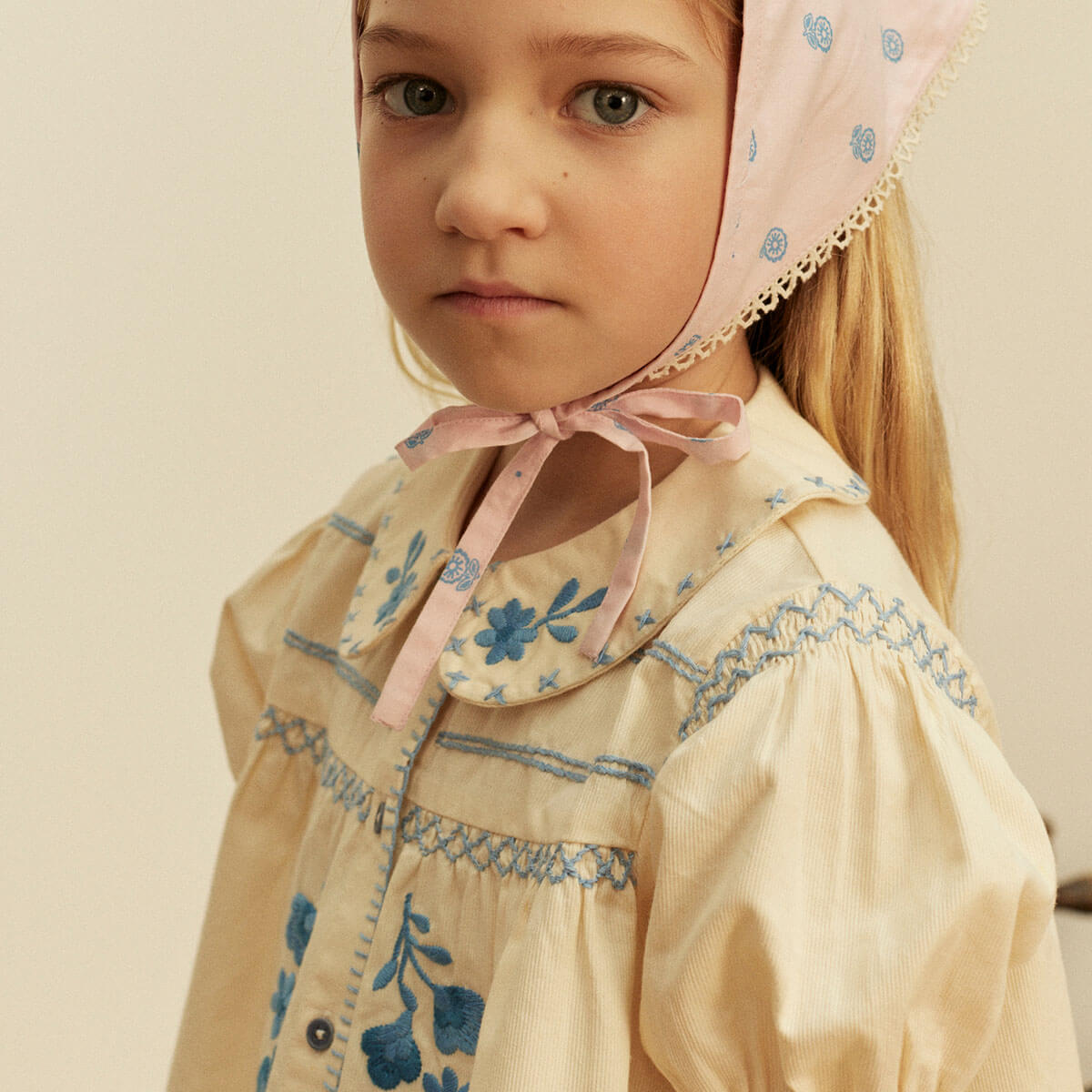 Heidi Blouse in Cream by Apolina – Junior Edition