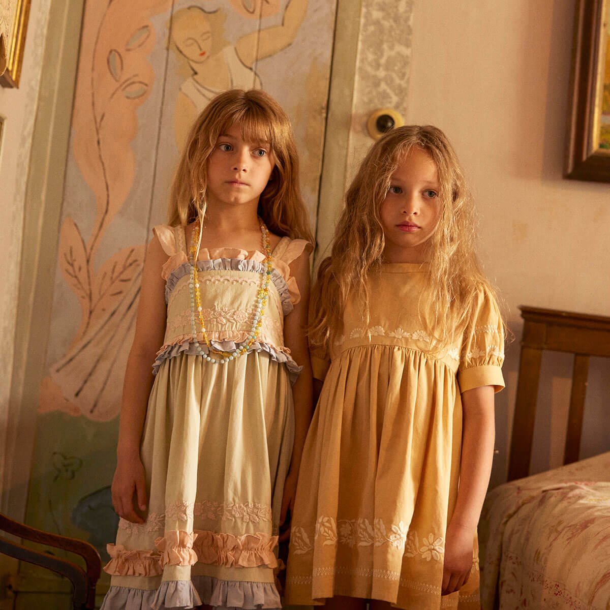 Lucinda Sun Dress in Cloud by Apolina – Junior Edition