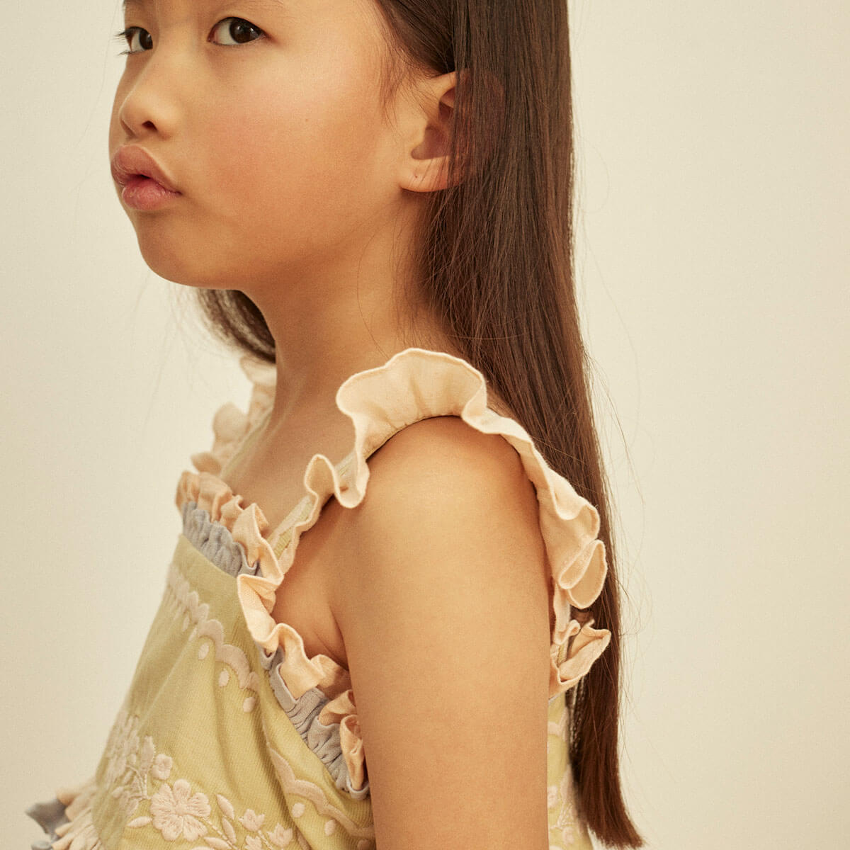 Lucinda Sun Dress in Cloud by Apolina - Last One In Stock - 9-11