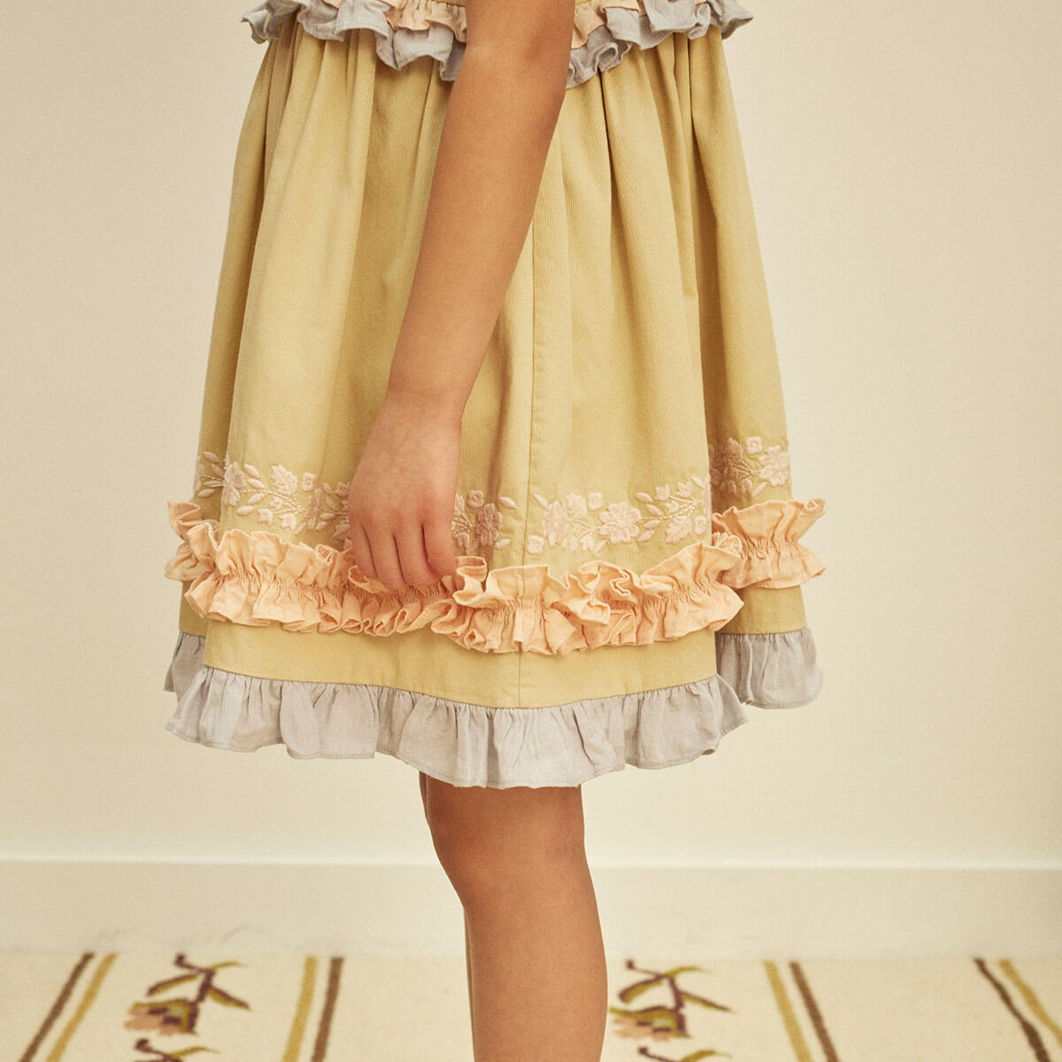 Lucinda Sun Dress in Cloud by Apolina – Junior Edition