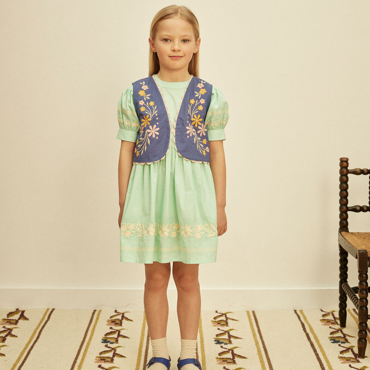 Mya Dress in Seaglass by Apolina – Junior Edition