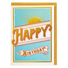 Sunshine Happy Birthday Greetings Card by Archivist Gallery