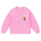 Bisous Bisous Sweatshirt in Bubblegum by Arsène & Les Pipelettes