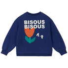 Bisous Bisous Sweatshirt in Navy by Arsène & Les Pipelettes
