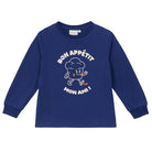 Bon Appetit My Friend T-Shirt in Navy by Arsène & Les Pipelettes