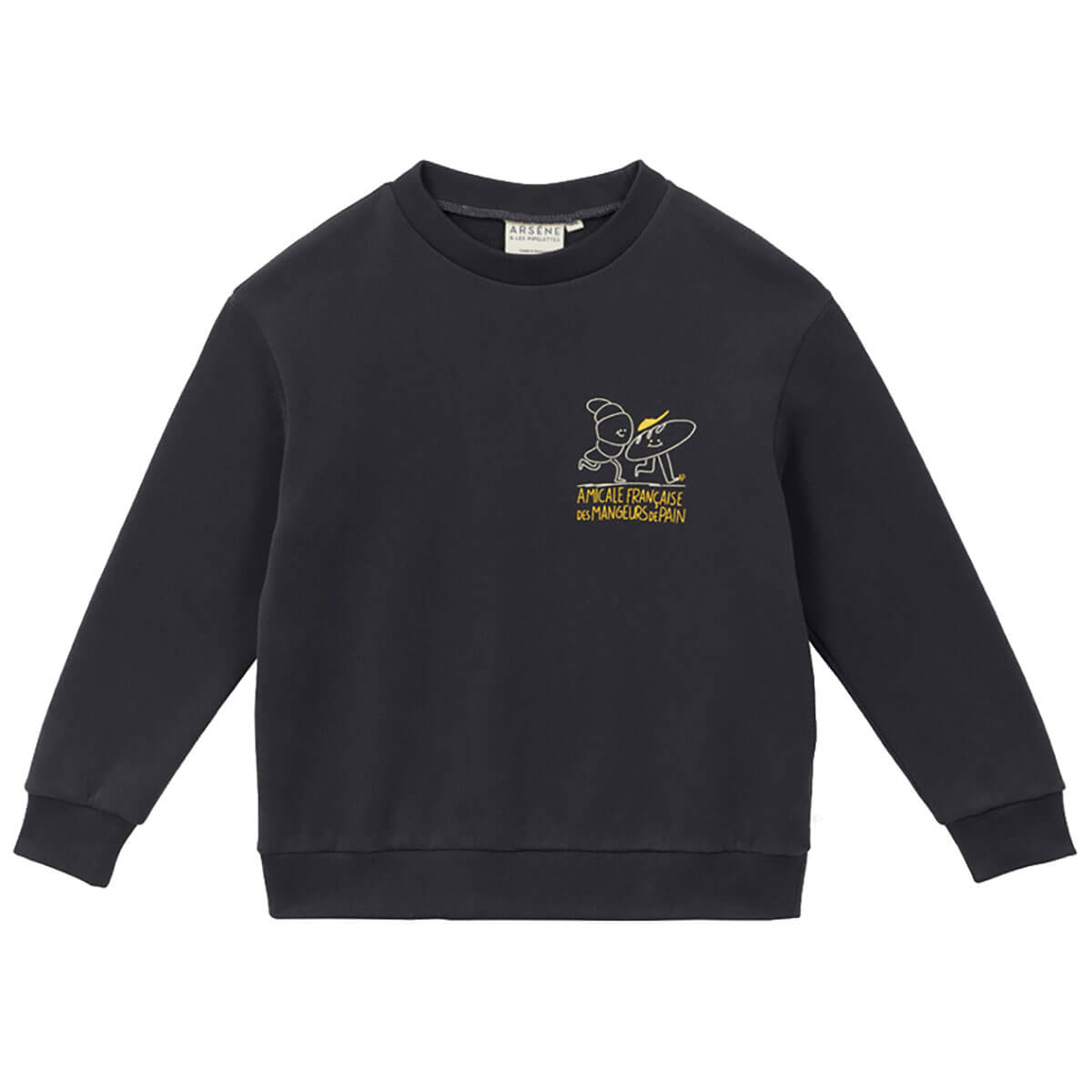 Bread Eater Sweatshirt in Anthracite by Arsène & Les Pipelettes