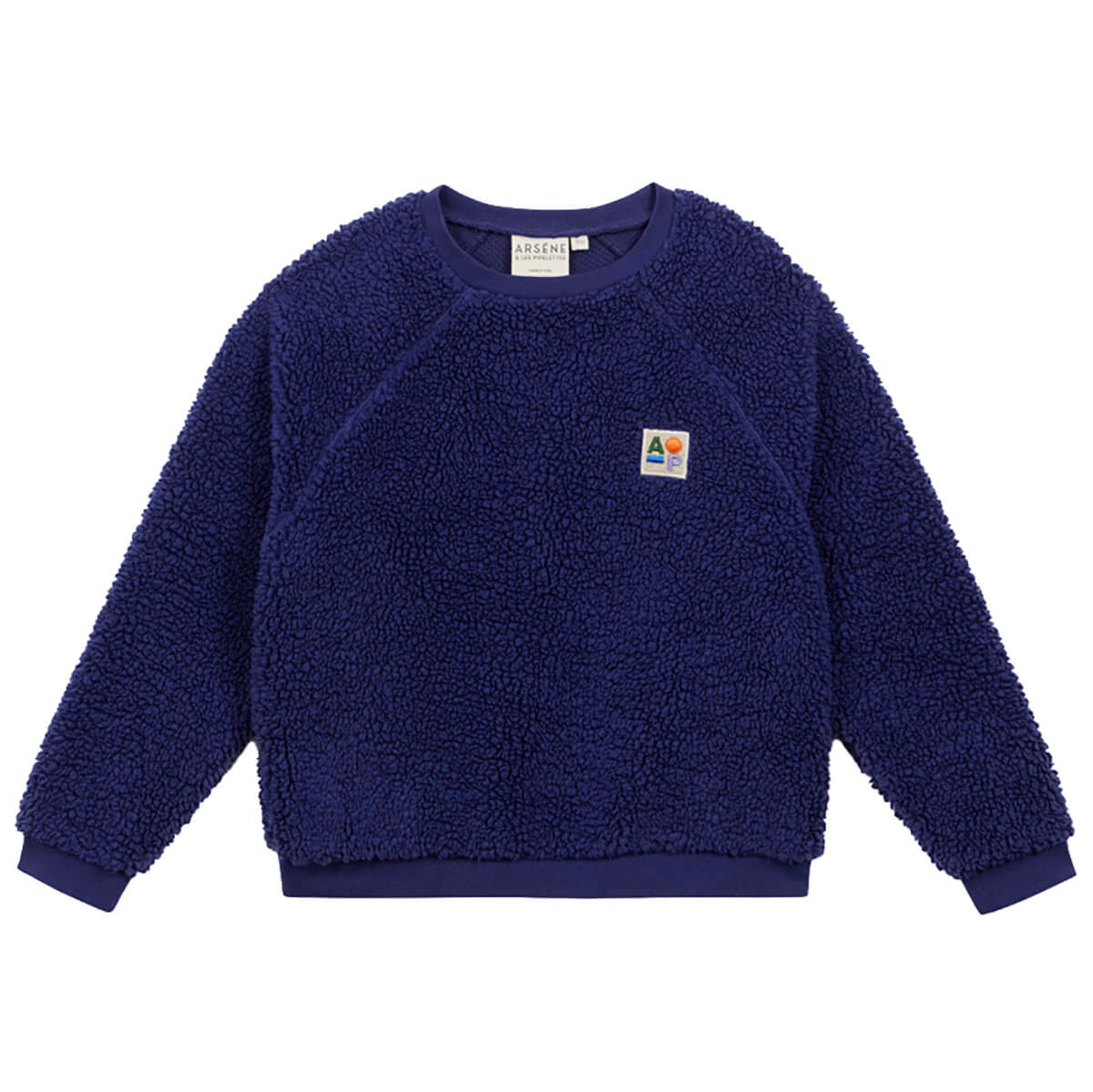 Plain Sherpa Sweatshirt in Navy by Arsène & Les Pipelettes