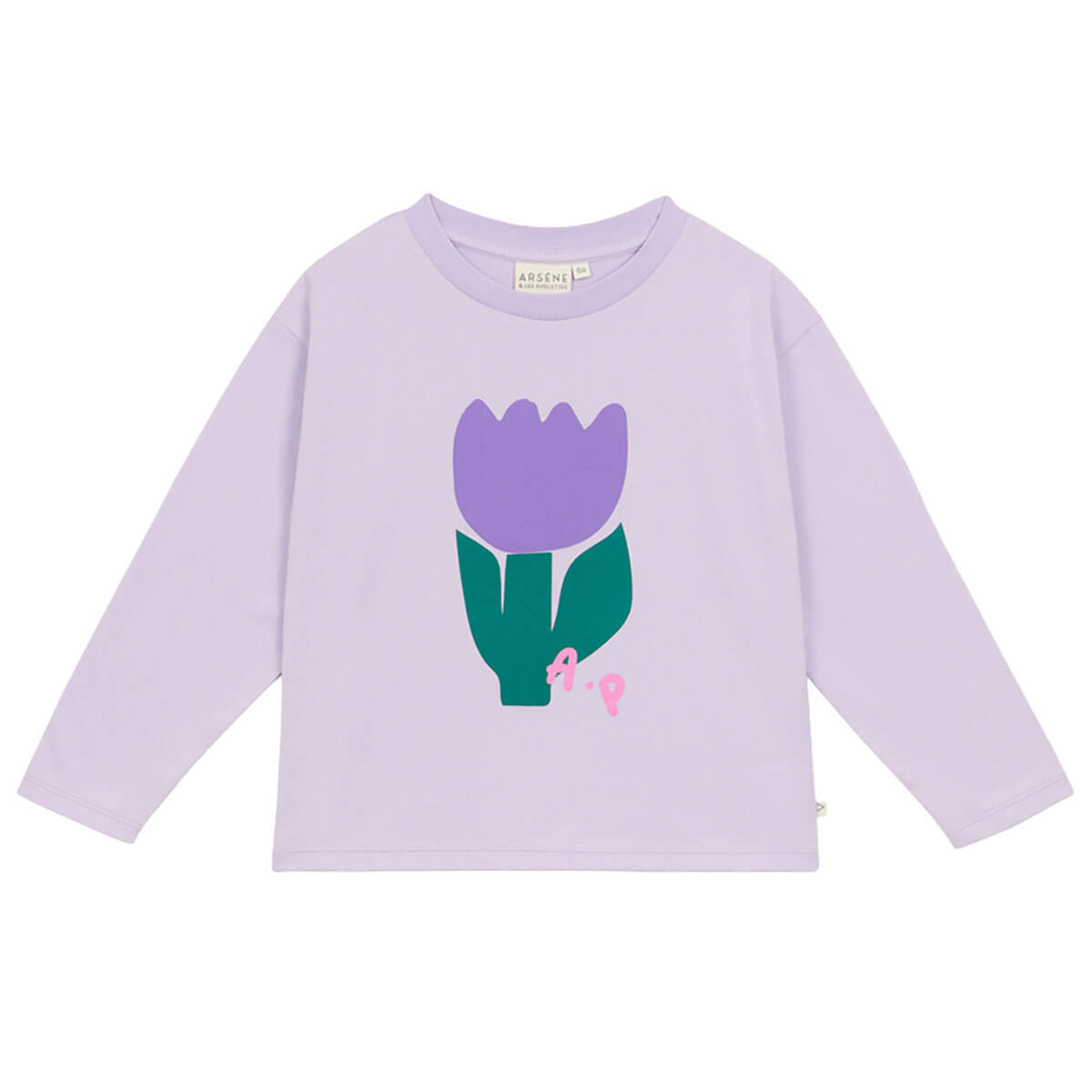 Violet Flower T-Shirt in Lilac by Arsène & Les Pipelettes