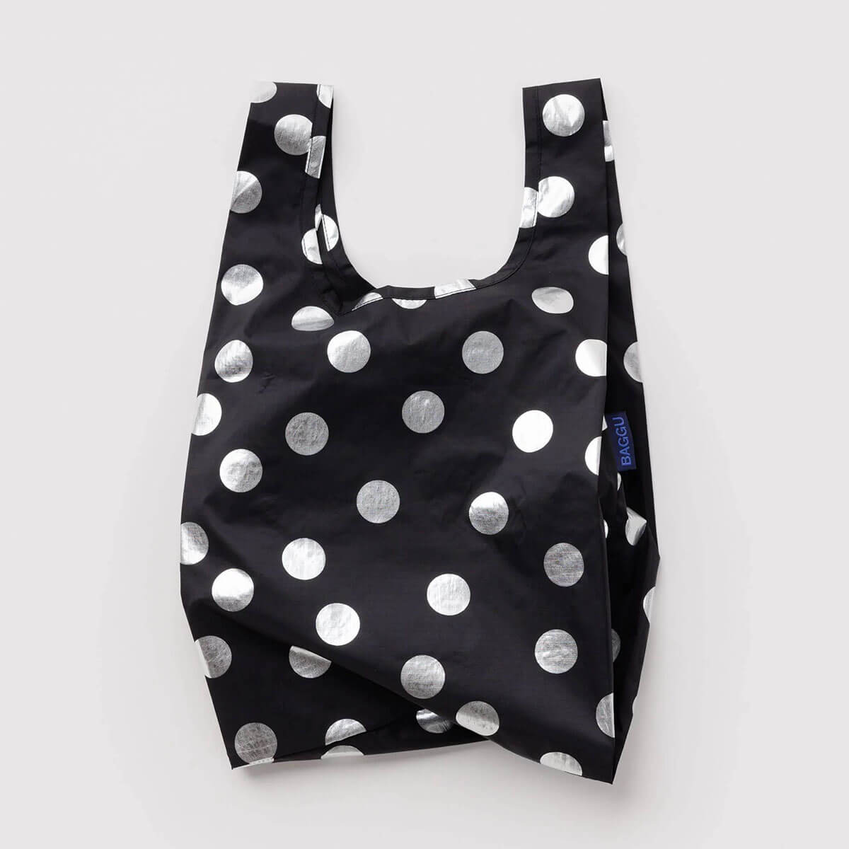 Baby Bag in Silver Metallic Polka Dot by Baggu