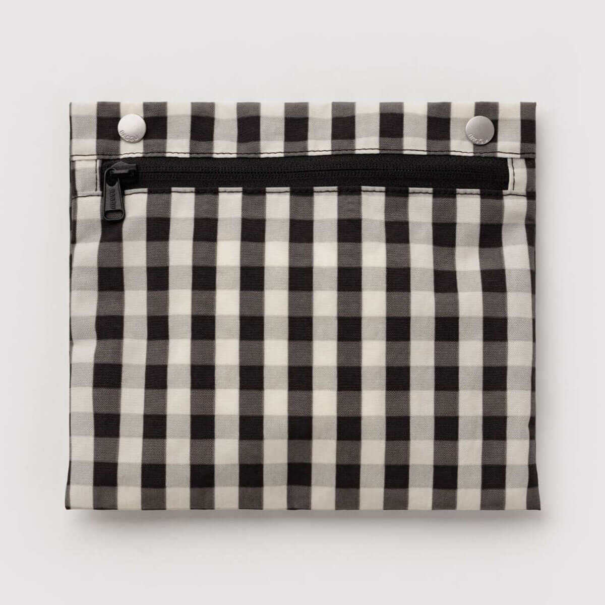 Cloud Bag in Black And Cream Gingham by Baggu