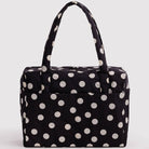 Cloud Carry-On Bag in Black And Cream Polka Dot by Baggu