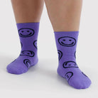 Crew Socks in Lavender Happy by Baggu