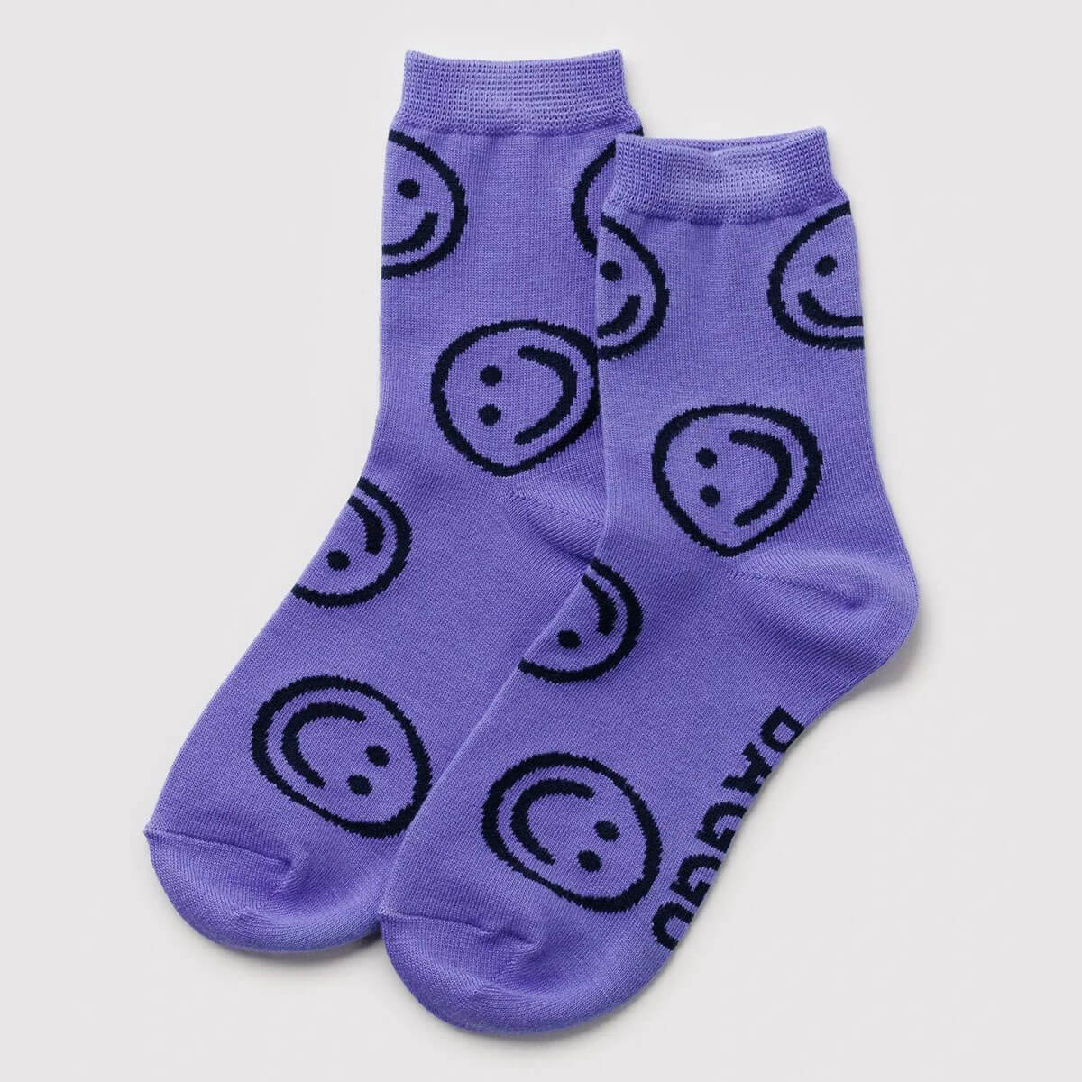 Crew Socks in Lavender Happy by Baggu