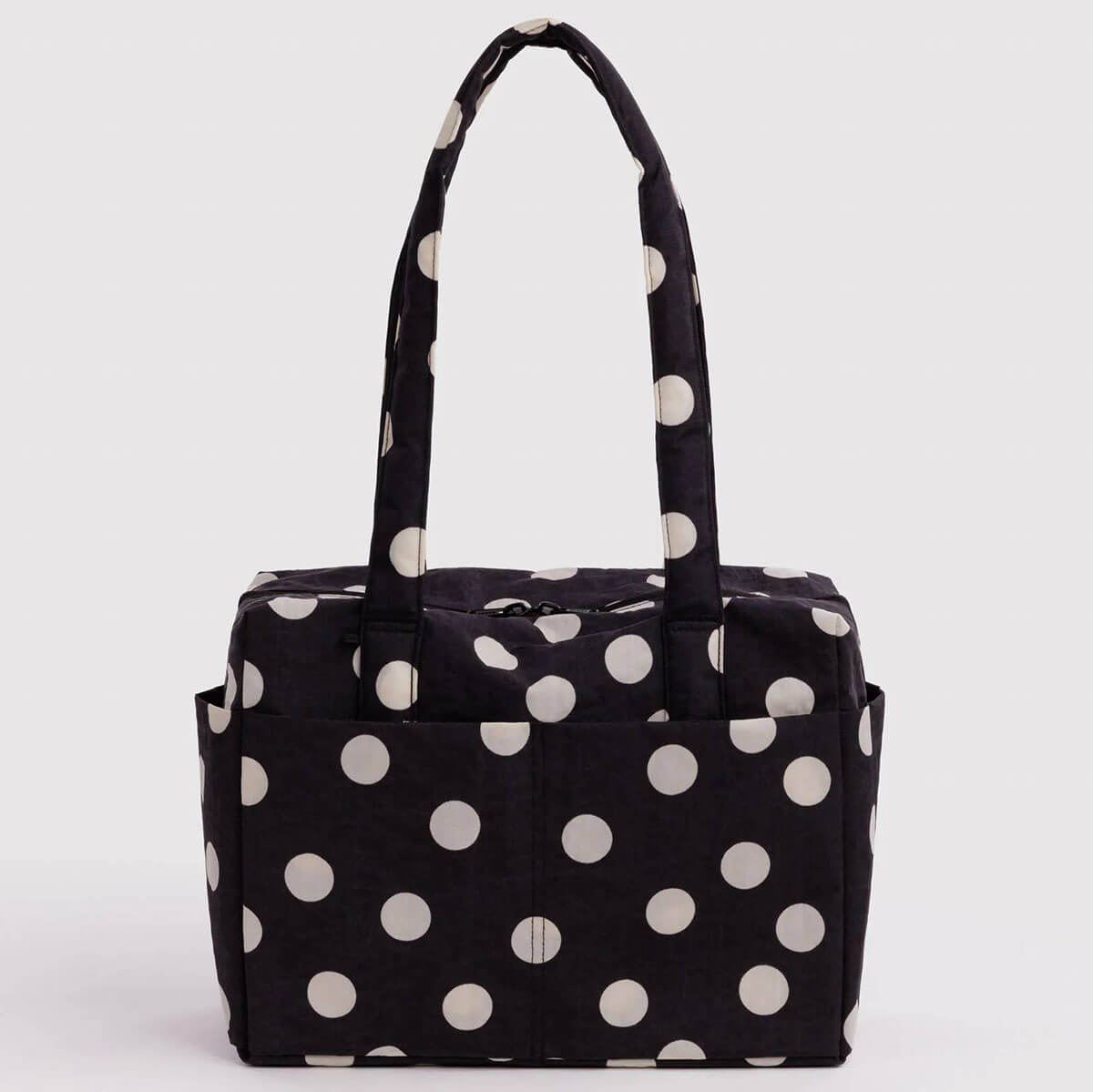 Everyday Cloud Bag in Black And Cream Polka Dot by Baggu