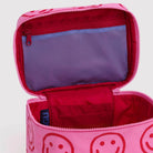 Large Cosmetic Case in Azalea Pink Happy by Baggu