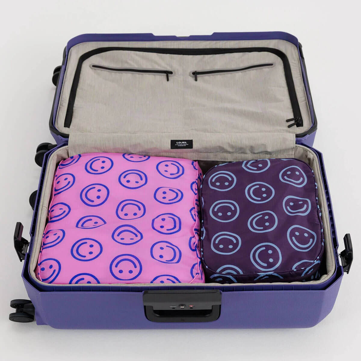 Large Packing Cube Set in Bright Happy Mix by Baggu