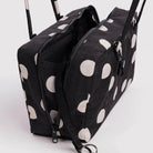 Medium Nylon Bowler Bag in Black And Cream Polka Dot by Baggu