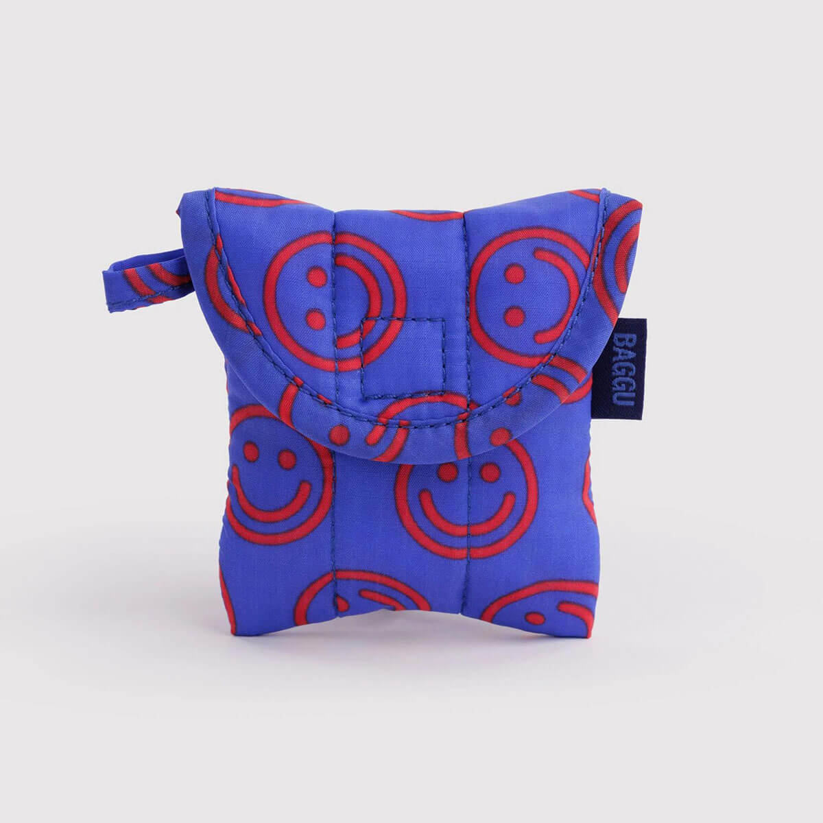 Puffy Earbuds Case in Mini Cobalt Happy by Baggu