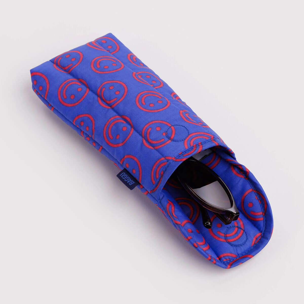 Puffy Glasses Sleeve in Mini Cobalt Happy by Baggu